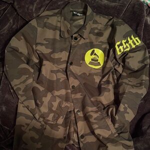 Camo Jacket with 65th GRAMMYs Graphics 
65th GRAMMYs Feb 5, 2023 in LA